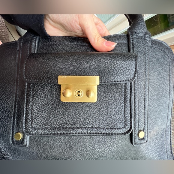 3.1 PHILLIP LIM X TARGET Pebbled Black Vegan Leather Satchel Bag Purse - Picture 16 of 16